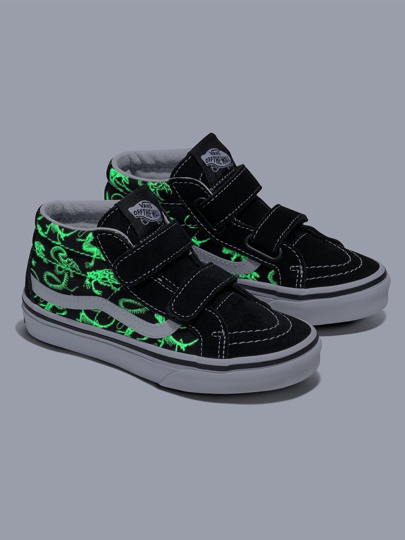ZAPATILLA C/CANA NINO SK8-MID REISSUE V NEGRO VANS