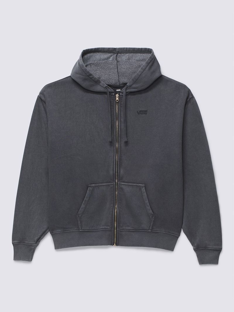 Poleron Mujer Everyday Os Zip Hood Negro Vans