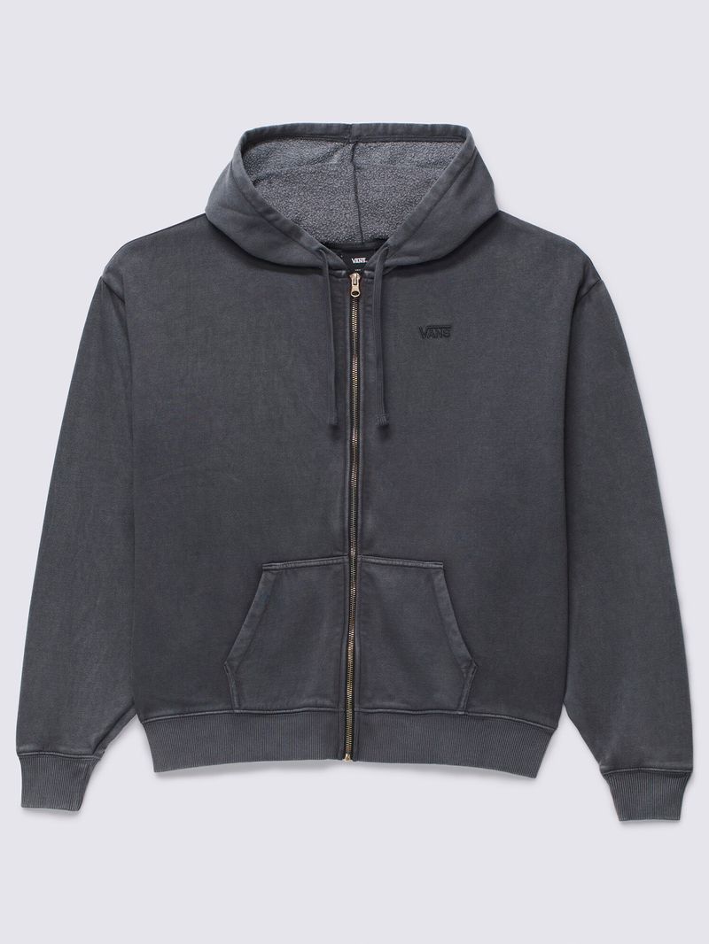 Poleron Mujer Everyday Os Zip Hood Negro Vans