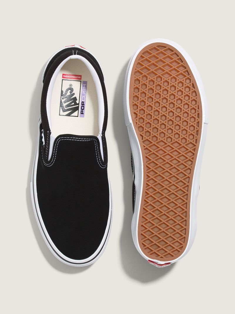 Zapatillas MnSkate Slip-On Black/White