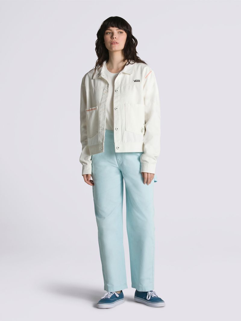Chaqueta Book It MiCro Ditsy Floral Jacket Blanco