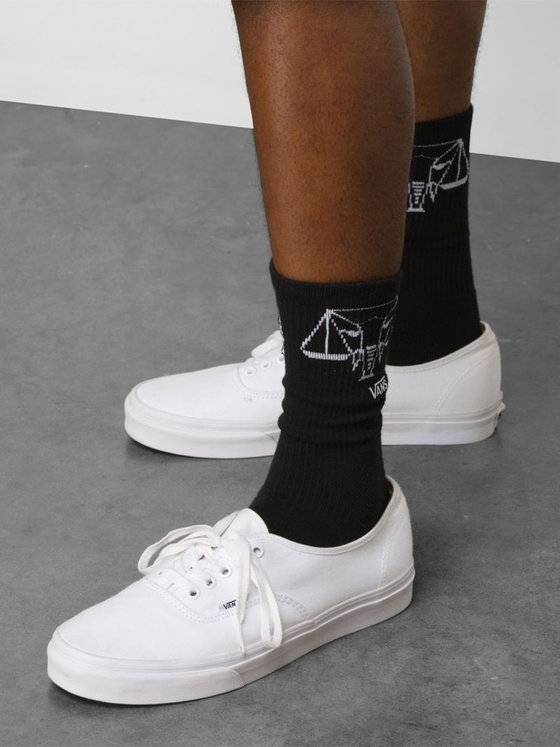 Calcetín Vans X Courage Adams  Crew (6.5-9, 1Pk) Black