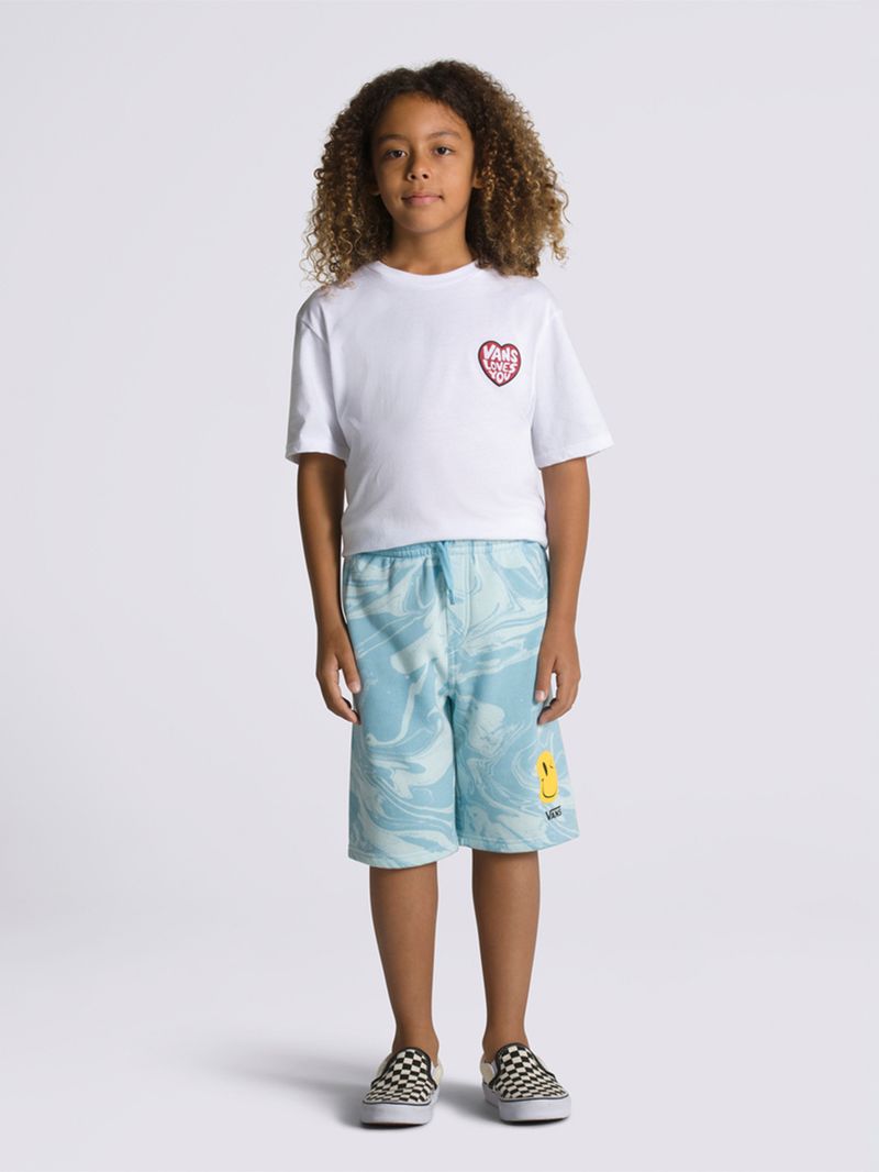 Pantalón Marble Fleece Short (8-14 AñOs) Blue Glow