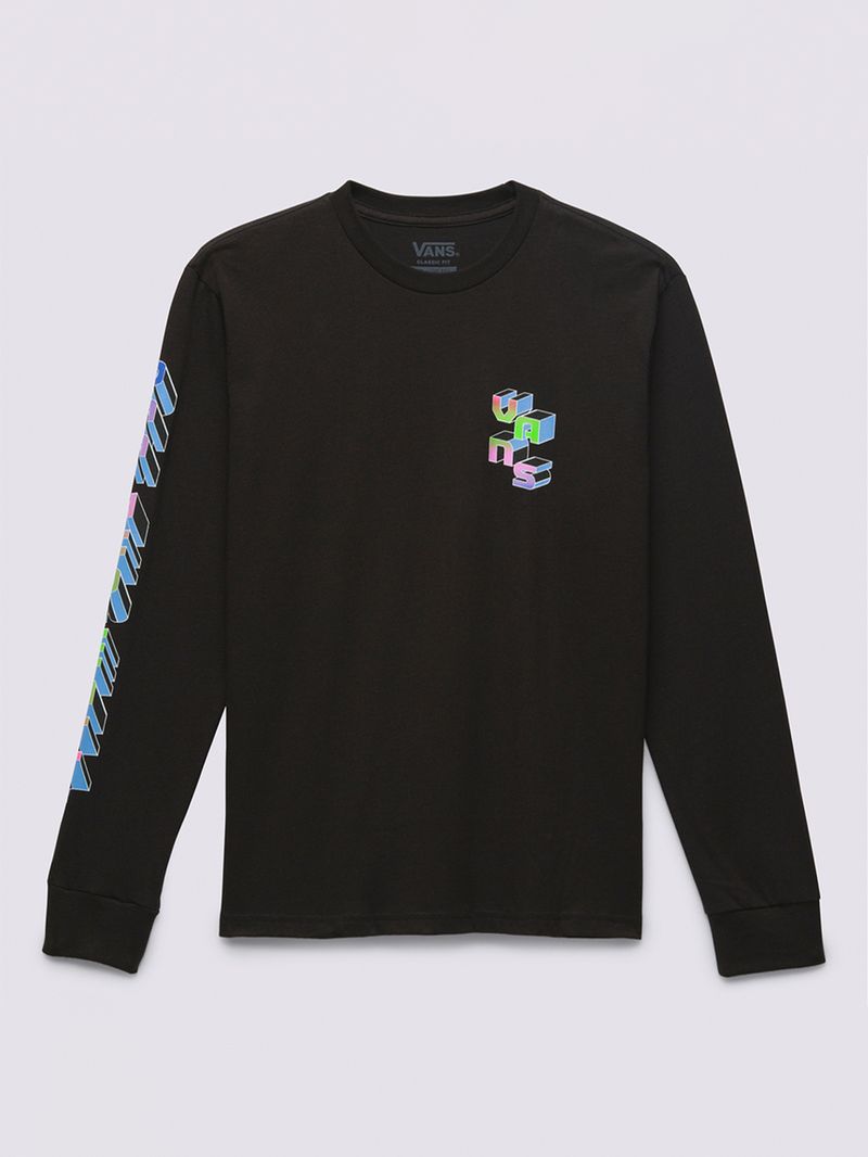 Polera Digital Flash Ls (8-14 AñOs) Black