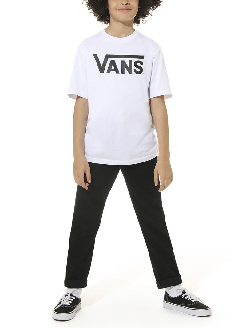 Polera By Vans Classic Boys (8-14 añOs) Black-White