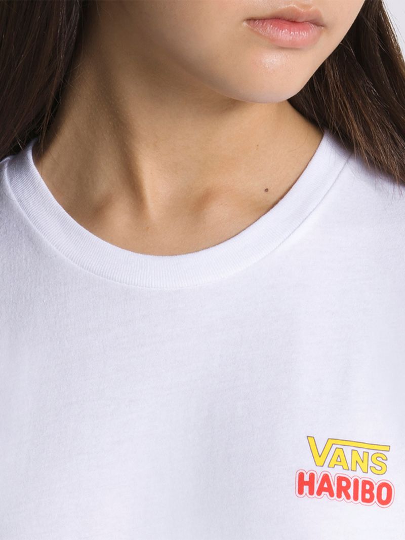 Polera Haribo Ss  Crew (8-14 AñOs) White