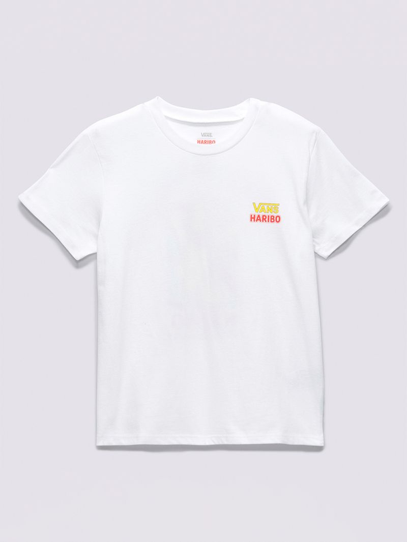 Polera Haribo Ss  Crew (8-14 AñOs) White