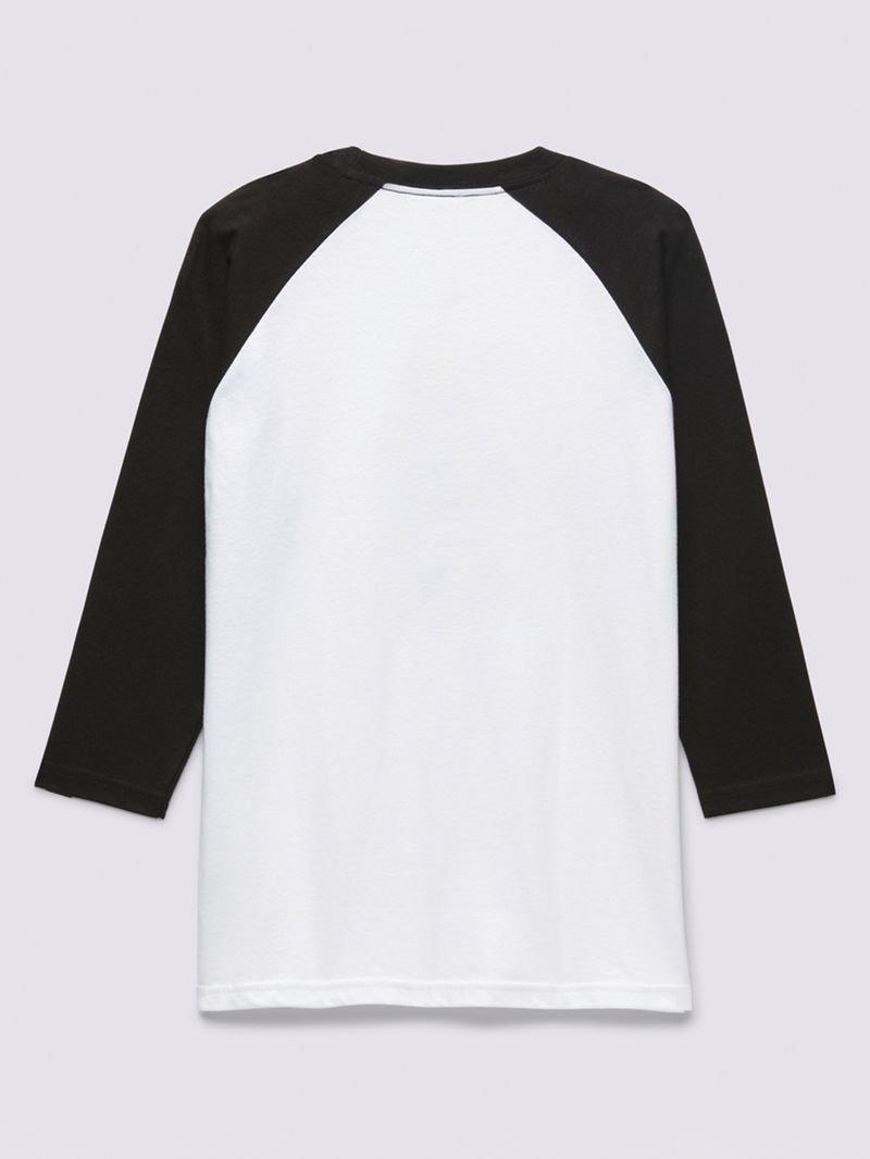 Polera Haribo Raglan (8-14 AñOs) White-Black