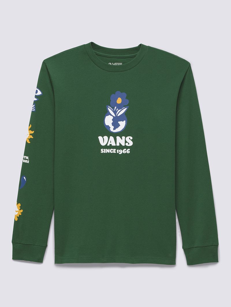 Polera POsitivity Ls (8-14 AñOs) Verde