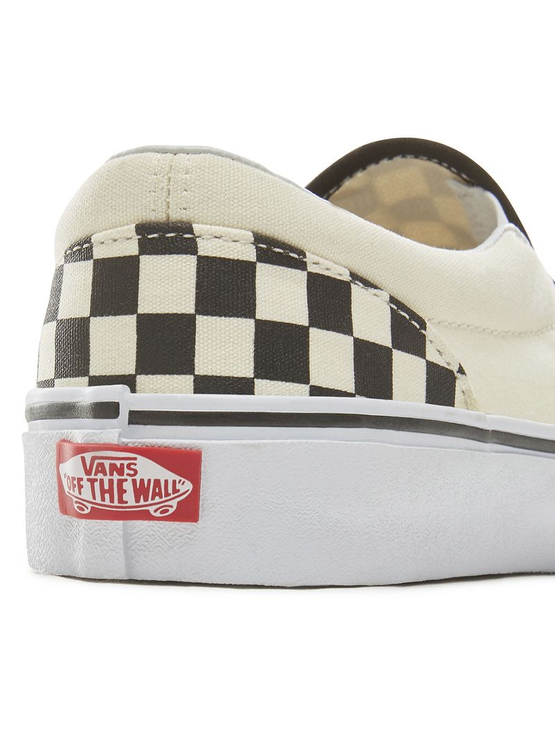 UY Classic Slip-On Youth (5 - 12 añOs) (Checkerboard) Black/Wht