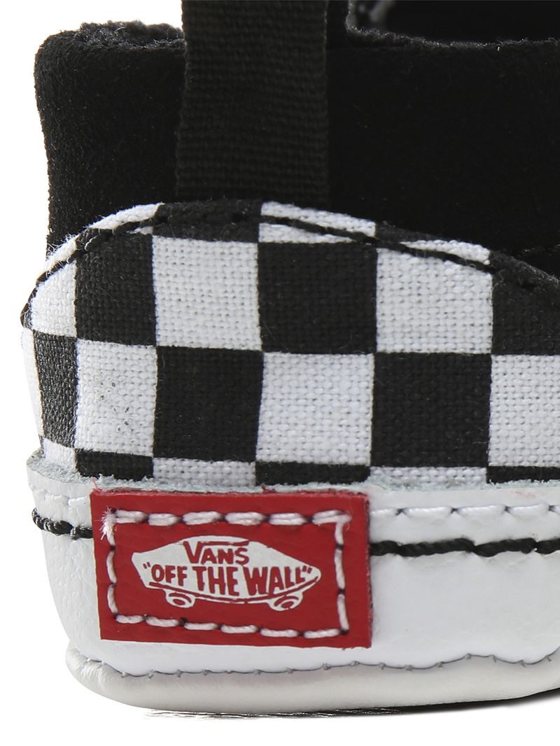 Zapatillas In Slip-On V Crib Infant (0-11 meses) (Checker) Black/Truewhite